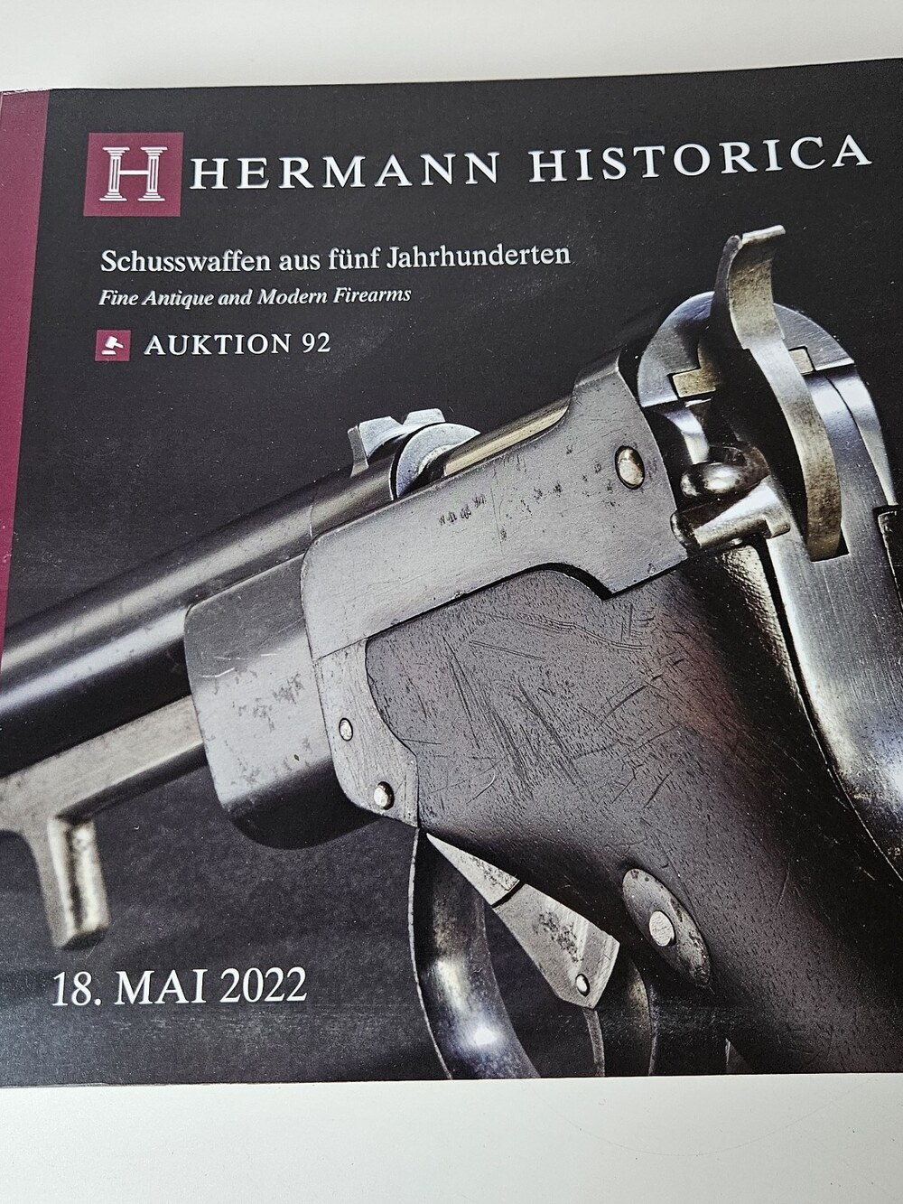 Hermann Historica Auction Catalog Antique Firearms Auktion 92 May 18 2022